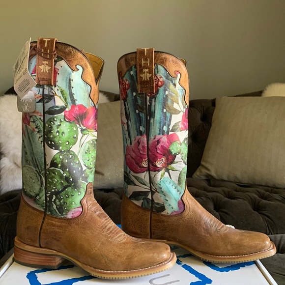 Tin Haul Ladies Cactilicious Square Toe 